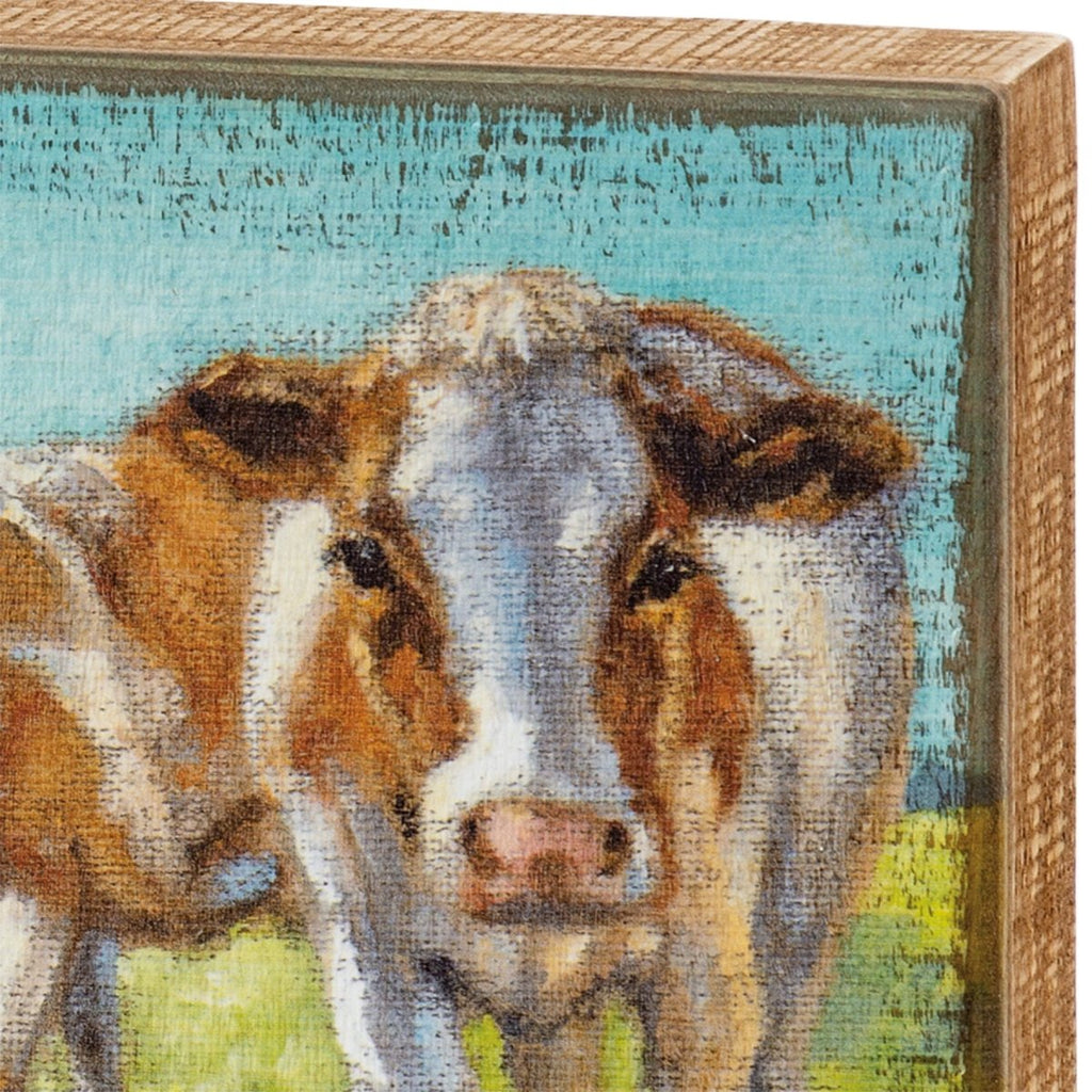 Box Sign - Cow Rows - Primitives by Kathy - Dotty's Farmhouse
