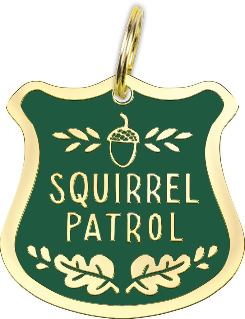 Collar Charm - Squirrel Patrol - Primitives by Kathy - Dotty's Farmhouse