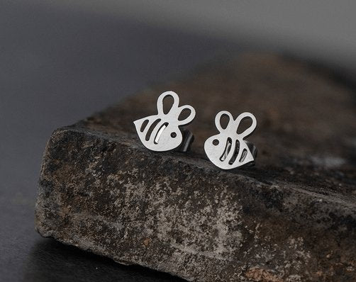 Earrings - Bumble Bee - Silver or Gold Plated - Dotty's Farmhouse