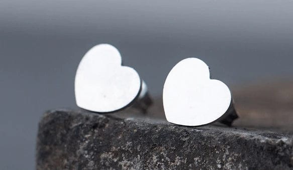 Earrings - Hearts - Silver or Gold Plated - Dotty's Farmhouse