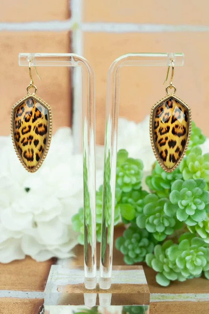 Earrings - Shimmering Petal Gold - Tone Earrings - Bengal - Dotty's Farmhouse