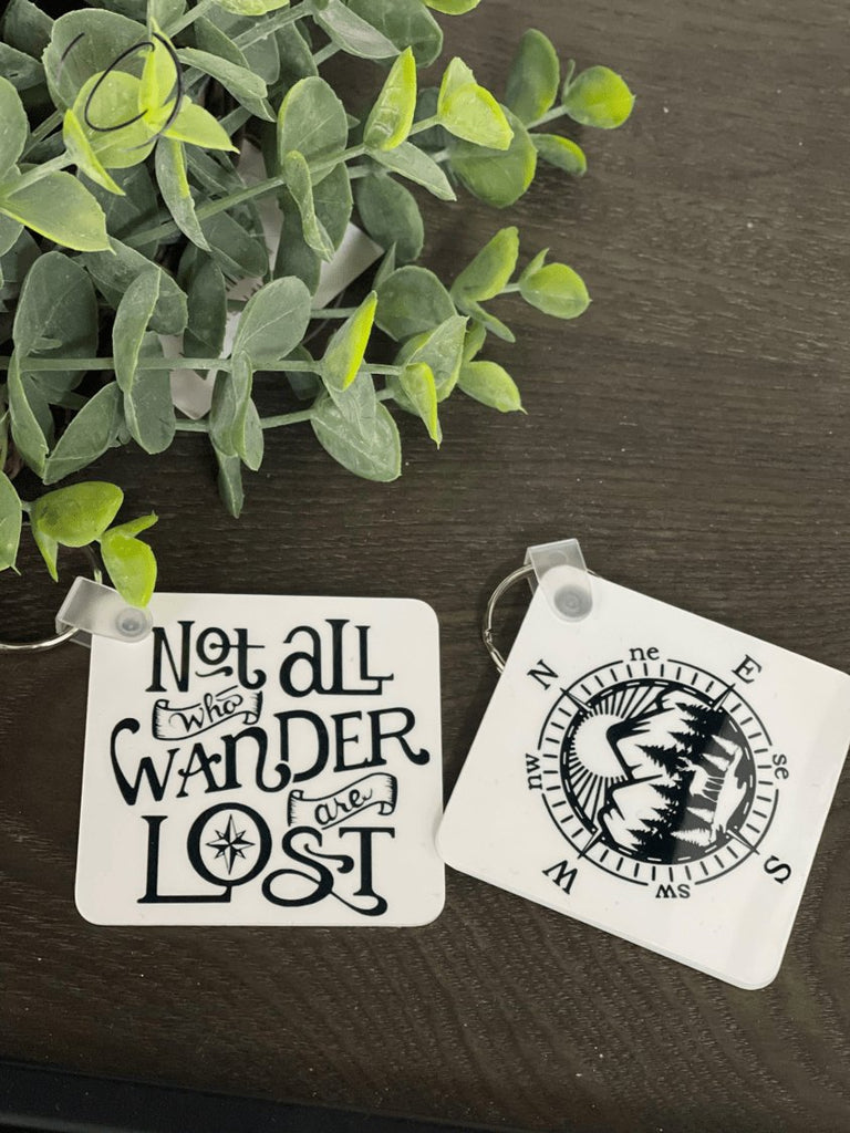 Key Chain - Not All Who Wander Are Lost - Dotty's Farmhouse