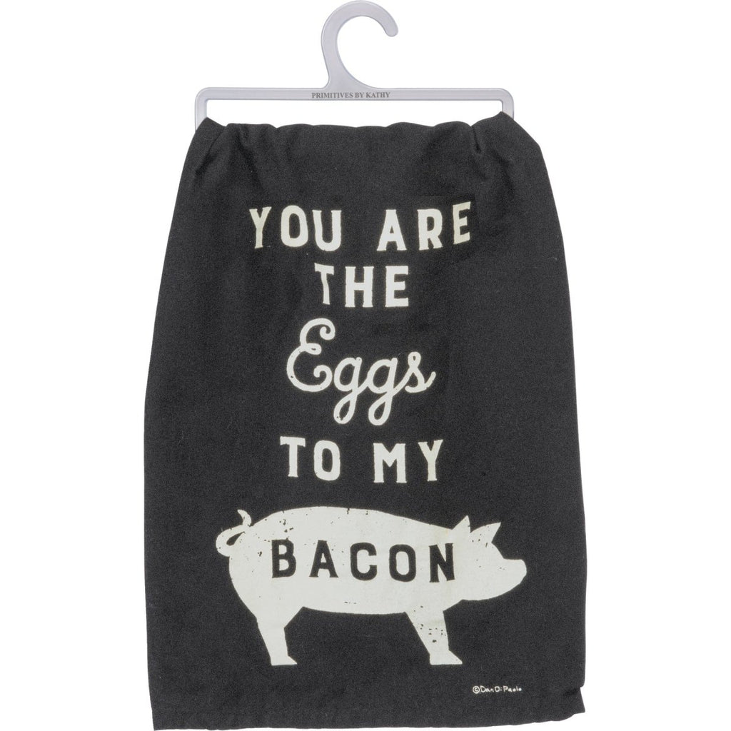 Kitchen Towel - You Are The Eggs To My Bacon - Primitives by Kathy - Dotty's Farmhouse