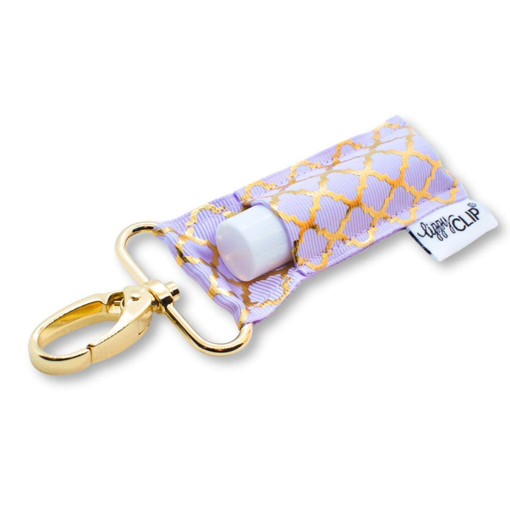 LippyClip® - Gold Quatrefoil - Lip Balm Holder for Chapstick - Dotty's Farmhouse