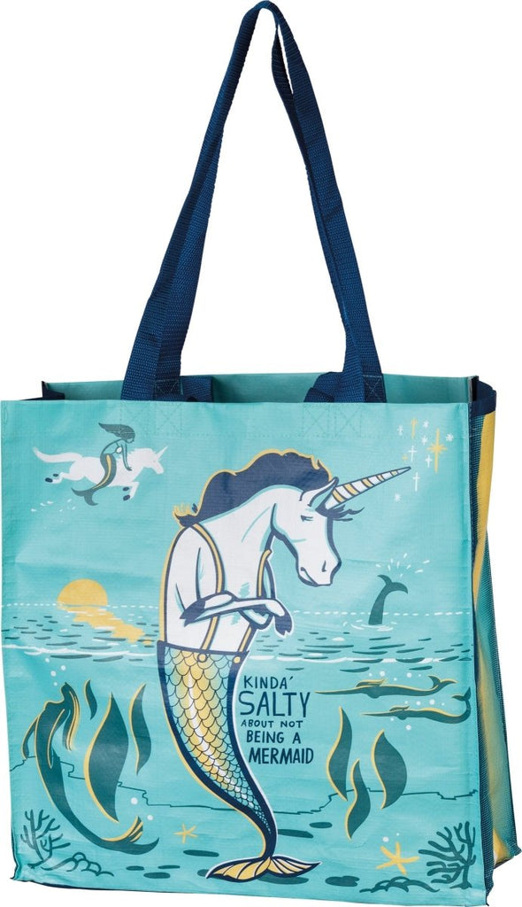 Market Tote - Kinda' Salty Not Being A Mermaid - Primitives by Kathy - Dotty's Farmhouse