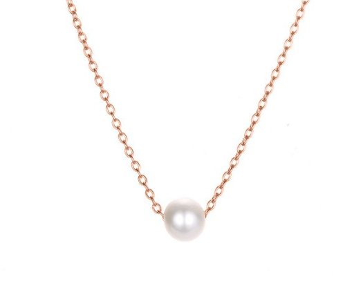 Necklace - Single Pearl - Gold, Rose Gold, Silver - Dotty's Farmhouse