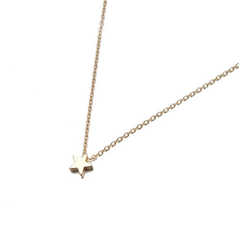 Necklace - Young Preteen/Teen Simple Star Alloy Necklace - Gold Plated - Dotty's Farmhouse
