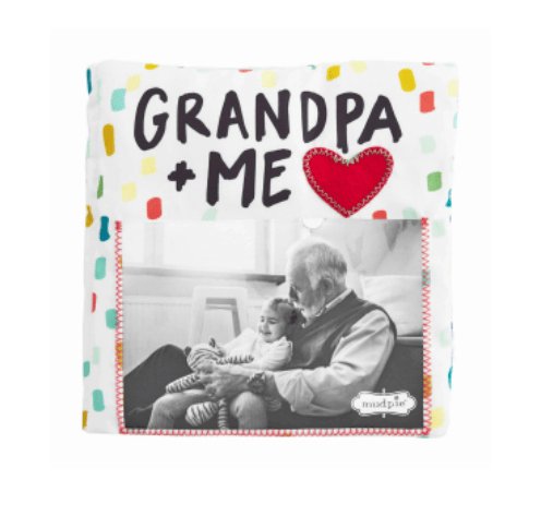 Recordable Grandpa Photo Album - Soft & Baby Safe - Mud Pie - Dotty's Farmhouse