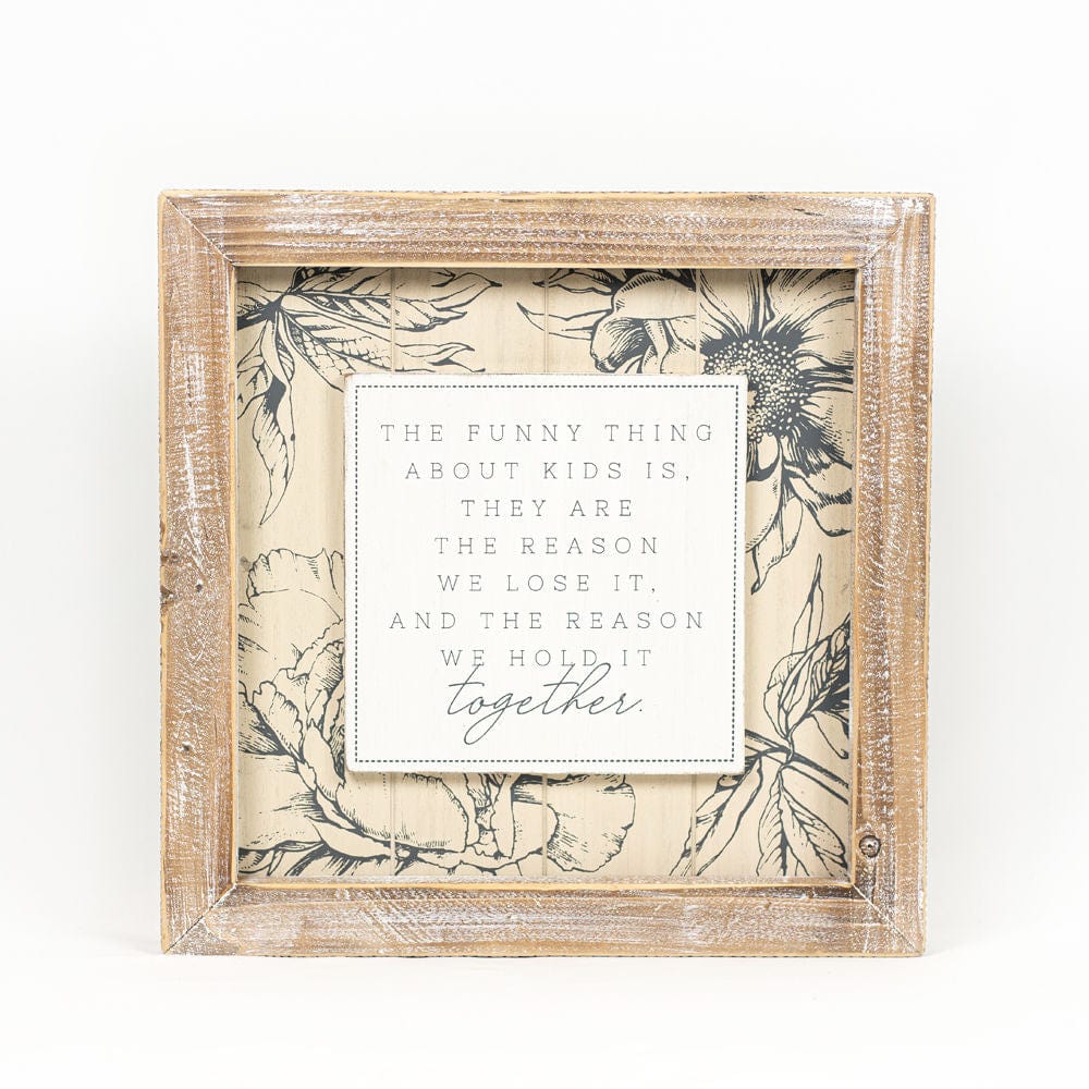 Reversible Mother Two - Sided Wood Framed Decor (I am proud of the many things...) - Adams & Co - Dotty's Farmhouse