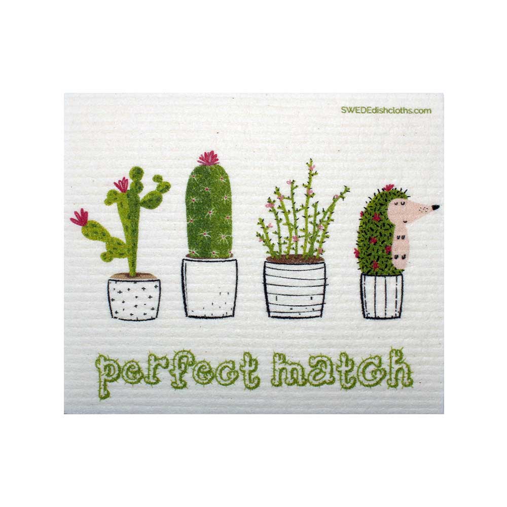 Swedish Dishcloth - Cactus Perfect Match - SWEDEdishcloths - Dotty's Farmhouse