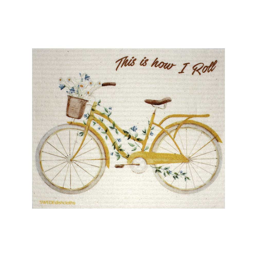 Swedish Dishcloth - How I Roll Bike - SWEDEdishcloths - Dotty's Farmhouse